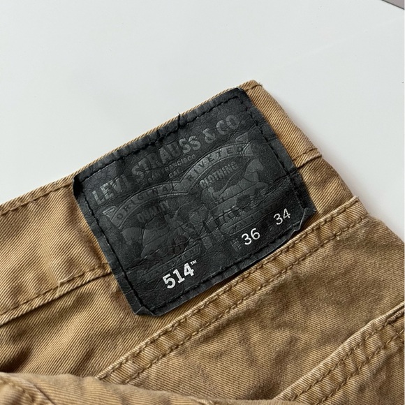 Levi’s • 514 Straight Fit Mens Khakis Soft Wash Twill Brown - Picture 6 of 9